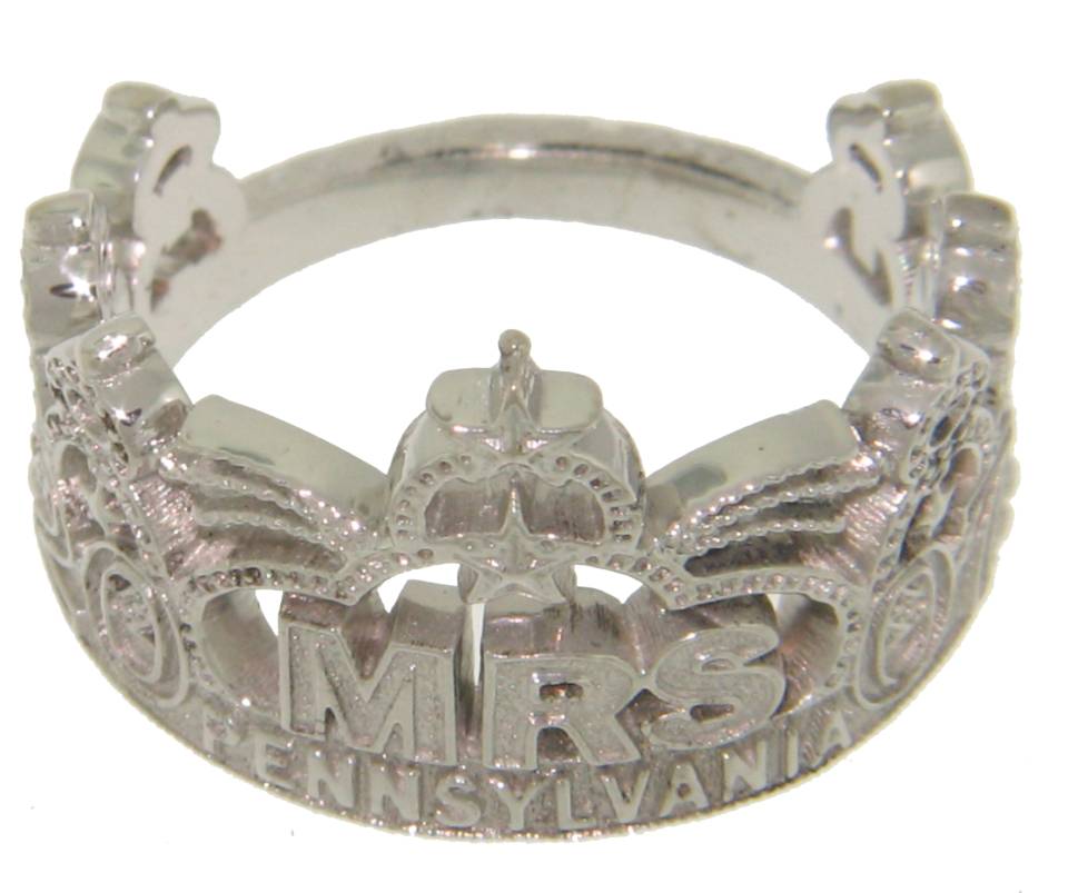 Mrs Pa. Crown Ring, Custom Made.  “Not for resale”